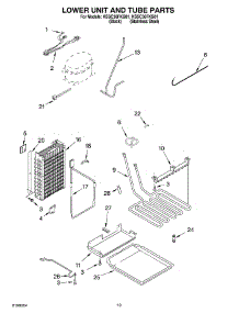 12 - Lower Unit And Tube parts for Kitchenaid Refrigerator KSSC36FKB01 from AppliancePartsPros.com