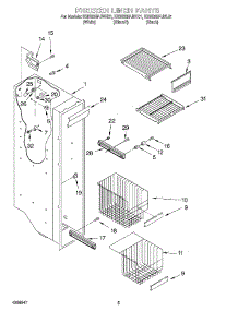 04 - Freezer Liner parts for Kitchenaid Refrigerator KSBS25FJWH01 from AppliancePartsPros.com