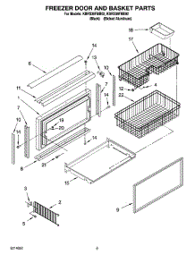 06 - Freezer Door And Basket Parts parts for Kitchenaid Refrigerator KBRS36FMX02 from AppliancePartsPros.com