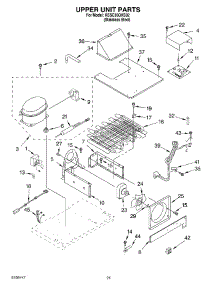 13 - Upper Unit Parts parts for Kitchenaid Refrigerator KSSC36QKS02 from AppliancePartsPros.com