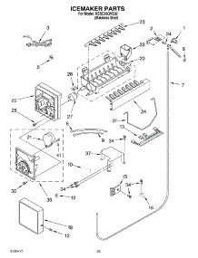 15 - Icemaker Parts parts for Kitchenaid Refrigerator KSSC36QKS02 from AppliancePartsPros.com