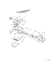 05 - Ice Container parts for Kitchenaid Refrigerator KSRF36DTX03 from AppliancePartsPros.com