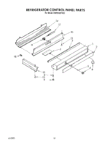 06 - Refrigerator Control Panel parts for Kitchenaid Refrigerator KSRF36DTX03 from AppliancePartsPros.com