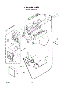 16 - Icemaker parts for Kitchenaid Refrigerator KSRF36DTX03 from AppliancePartsPros.com