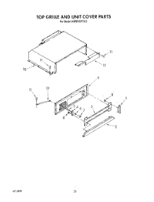 17 - Top Grille And Unit Cover parts for Kitchenaid Refrigerator KSRF36DTX03 from AppliancePartsPros.com