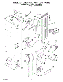 08 - Freezer Liner And Air Flow Parts parts for Kitchenaid Refrigerator KSSC42FKS02 from AppliancePartsPros.com
