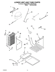 12 - Lower Unit And Tube Parts parts for Kitchenaid Refrigerator KSSC42FKS02 from AppliancePartsPros.com