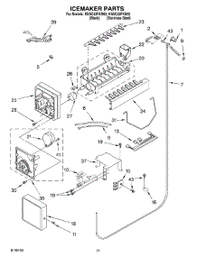 13 - Icemaker Parts parts for Kitchenaid Refrigerator KSSC42FKS02 from AppliancePartsPros.com
