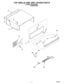 06 - Top Grille And Unit Cover parts for Kitchenaid Refrigerator KSSC36QKS01 from AppliancePartsPros.com
