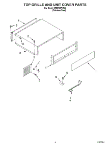 03 - Top Grille And Unit Cover parts for Kitchenaid Refrigerator KBRP36FKS00 from AppliancePartsPros.com