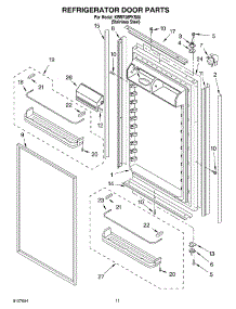 07 - Refrigerator Door parts for Kitchenaid Refrigerator KBRP36FKS00 from AppliancePartsPros.com