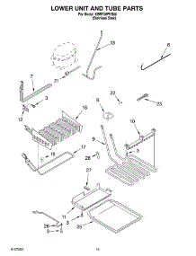 09 - Lower Unit And Tube parts for Kitchenaid Refrigerator KBRP36FKS00 from AppliancePartsPros.com