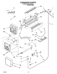 15 - Icemaker parts for Kitchenaid Refrigerator KSSC36QKS01 from AppliancePartsPros.com