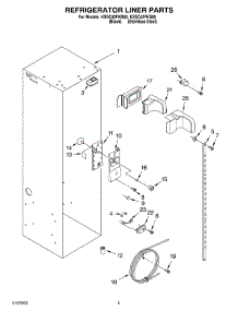 04 - Refrigerator Liner parts for Kitchenaid Refrigerator KSSC42FKB00 from AppliancePartsPros.com