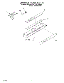 05 - Control Panel parts for Kitchenaid Refrigerator KSSC42FKB00 from AppliancePartsPros.com
