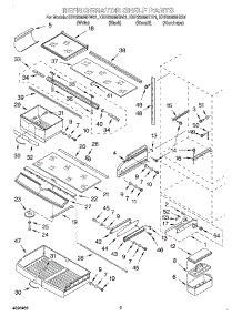 06 - Refrigerator Shelf parts for Kitchenaid Refrigerator KBRS36MHB01 from AppliancePartsPros.com