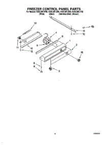 06 - Freezer Control Panel parts for Kitchenaid Refrigerator KSSC36FJW00 from AppliancePartsPros.com