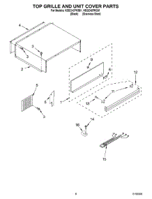 06 - Top Grille And Unit Cover parts for Kitchenaid Refrigerator KSSC42FKB01 from AppliancePartsPros.com