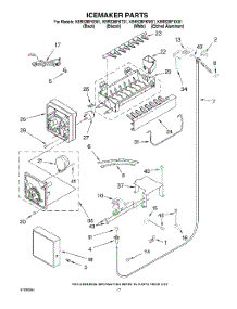 10 - Icemaker parts for Kitchenaid Refrigerator KBRS36FKW01 from AppliancePartsPros.com