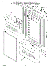 08 - Refrigerator Door parts for Kitchenaid Refrigerator KBLS36MHX01 from AppliancePartsPros.com