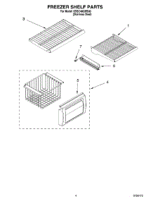 03 - Freezer Shelf Parts parts for Kitchenaid Refrigerator KSSC48QMS00 from AppliancePartsPros.com