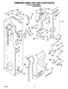 08 - Freezer Liner And Air Flow Parts parts for Kitchenaid Refrigerator KSSC48QMS00 from AppliancePartsPros.com