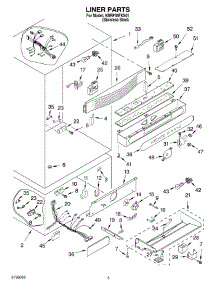 04 - Liner parts for Kitchenaid Refrigerator KBRP36FKS01 from AppliancePartsPros.com