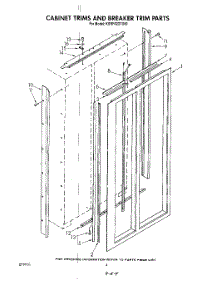 03 - Cabinet Trims And Breaker Trim parts for Kitchenaid Refrigerator KSRF42DTX00 from AppliancePartsPros.com