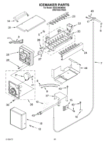 15 - Icemaker Parts parts for Kitchenaid Refrigerator KSSC48QMS00 from AppliancePartsPros.com