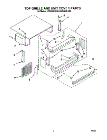 03 - Top Grille And Unit Cover parts for Kitchenaid Refrigerator KBRS36MHX00 from AppliancePartsPros.com
