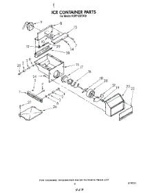 06 - Ice Container parts for Kitchenaid Refrigerator KSRF42DTX00 from AppliancePartsPros.com