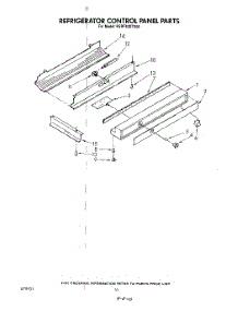 07 - Refrigerator Control Panel parts for Kitchenaid Refrigerator KSRF42DTX00 from AppliancePartsPros.com