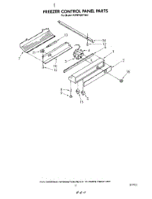 08 - Freezer Control Panel parts for Kitchenaid Refrigerator KSRF42DTX00 from AppliancePartsPros.com