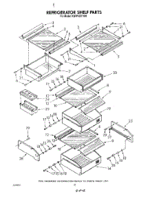 09 - Refrigerator Shelf parts for Kitchenaid Refrigerator KSRF42DTX00 from AppliancePartsPros.com