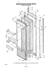 11 - Refrigerator Door parts for Kitchenaid Refrigerator KSRF42DTX00 from AppliancePartsPros.com