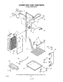 15 - Lower Unit And Tube parts for Kitchenaid Refrigerator KSRF42DTX00 from AppliancePartsPros.com