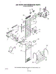 16 - Air Flow And Reservoir parts for Kitchenaid Refrigerator KSRF42DTX00 from AppliancePartsPros.com