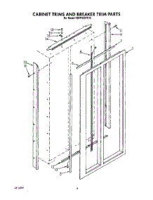 02 - Cabinet Trims And Breaker Trim parts for Kitchenaid Refrigerator KSRF36DTX10 from AppliancePartsPros.com