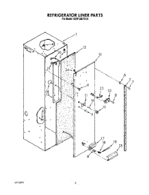 03 - Refrigerator Liner parts for Kitchenaid Refrigerator KSRF36DTX10 from AppliancePartsPros.com