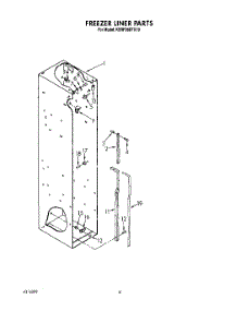 04 - Freezer Liner parts for Kitchenaid Refrigerator KSRF36DTX10 from AppliancePartsPros.com