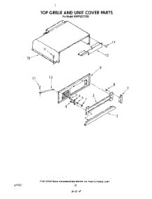 18 - Top Grille And Unit Cover parts for Kitchenaid Refrigerator KSRF42DTX00 from AppliancePartsPros.com