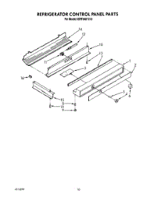 06 - Refrigerator Control Panel parts for Kitchenaid Refrigerator KSRF36DTX10 from AppliancePartsPros.com