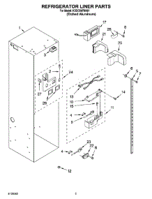 04 - Refrigerator Liner Parts parts for Kitchenaid Refrigerator KSSO36FMX01 from AppliancePartsPros.com