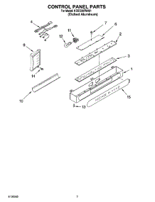 05 - Control Panel Parts parts for Kitchenaid Refrigerator KSSO36FMX01 from AppliancePartsPros.com