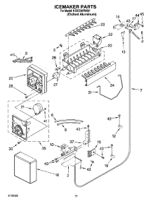 13 - Icemaker Parts parts for Kitchenaid Refrigerator KSSO36FMX01 from AppliancePartsPros.com