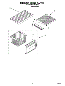 03 - Freezer Shelf Parts parts for Kitchenaid Refrigerator KSSC48QMS01 from AppliancePartsPros.com