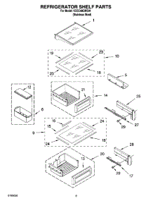 07 - Refrigerator Shelf Parts parts for Kitchenaid Refrigerator KSSC48QMS01 from AppliancePartsPros.com