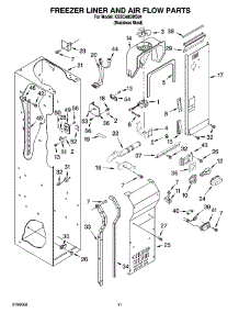 08 - Freezer Liner And Air Flow Parts parts for Kitchenaid Refrigerator KSSC48QMS01 from AppliancePartsPros.com