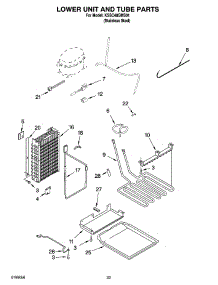 14 - Lower Unit And Tube Parts parts for Kitchenaid Refrigerator KSSC48QMS01 from AppliancePartsPros.com