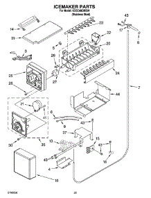 15 - Icemaker Parts parts for Kitchenaid Refrigerator KSSC48QMS01 from AppliancePartsPros.com
